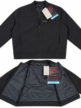 Public Rec Better Than Down Bomber Jacket Men XL Black NWT 3M Thinsulate $198